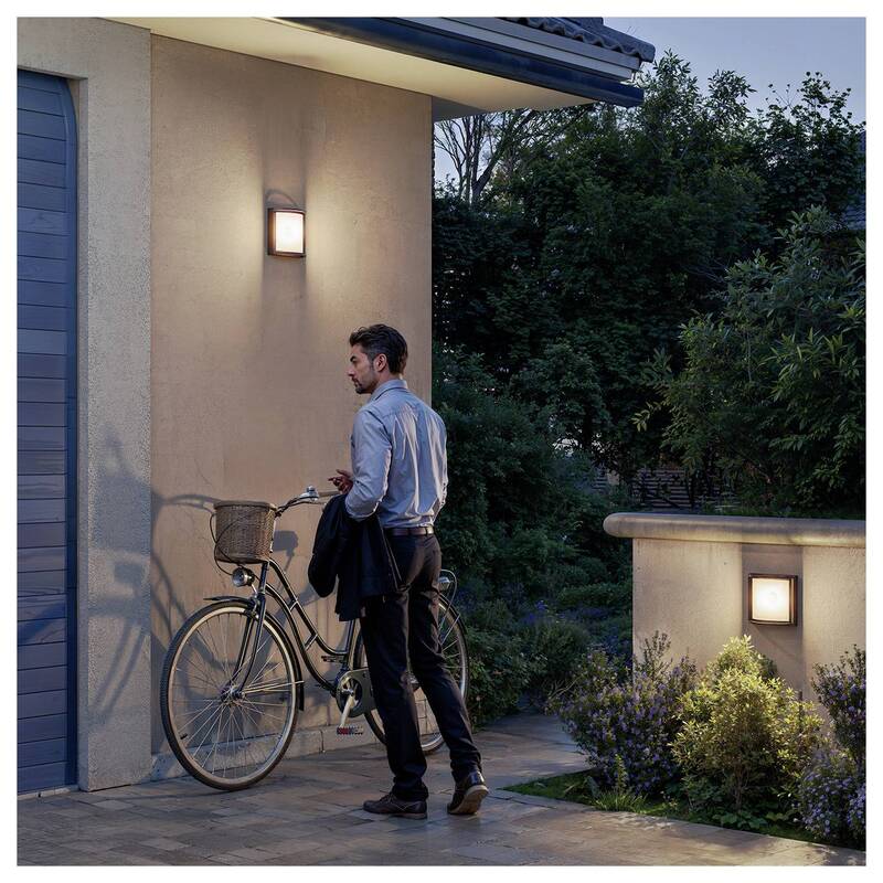 Philips Außenleuchte Sicherheitslicht Tylus LED Gartenlampe mit Sensor Solar - 8720169362222