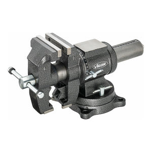 B-Ware Vigor Schraubstock Spannstock V6150N drehbar für flache und runde Teile 125mm