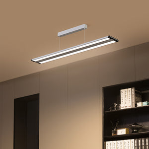B-Ware Prios Hängeleuchte LED Zyair silber Aluminium 5700lm dimmbar Pendelleuchte Panel