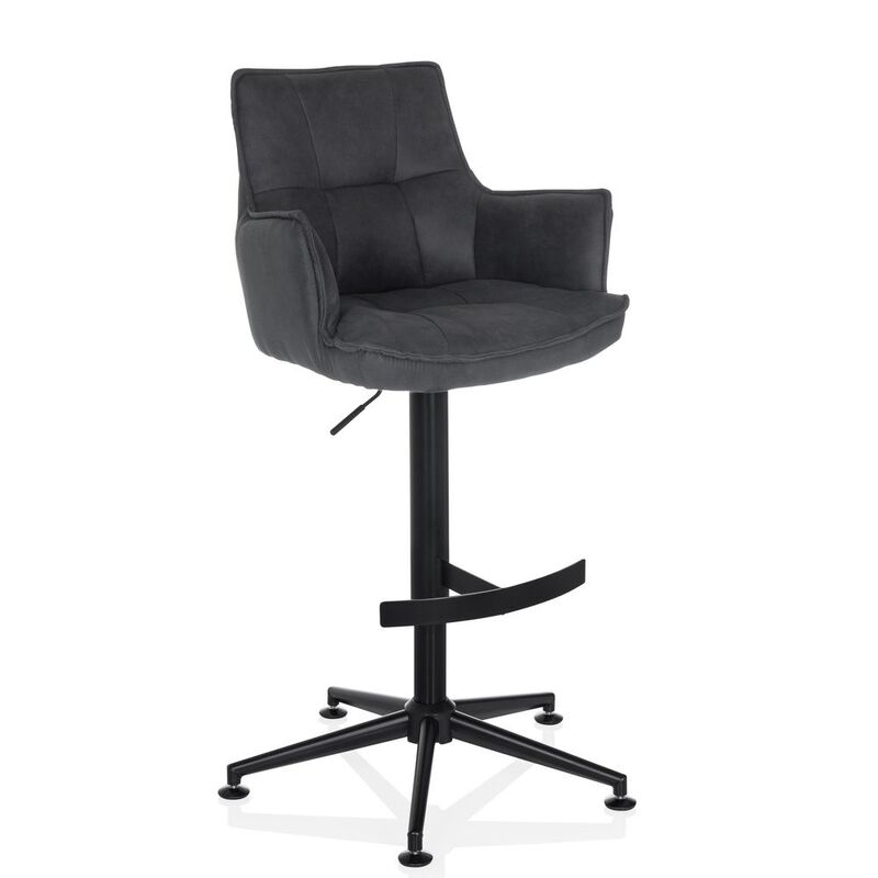 hjh LIVING Barhocker Drehstuhl Hocker SOLAO LIFE HIGH grau Sitz SIEHE TEXT - 4064323106623