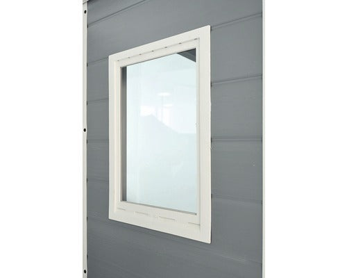 Keter Gartenhaus Gerätehaus Hütte Manor Kunststoff Fußboden Fenster Grau - 4306517614676