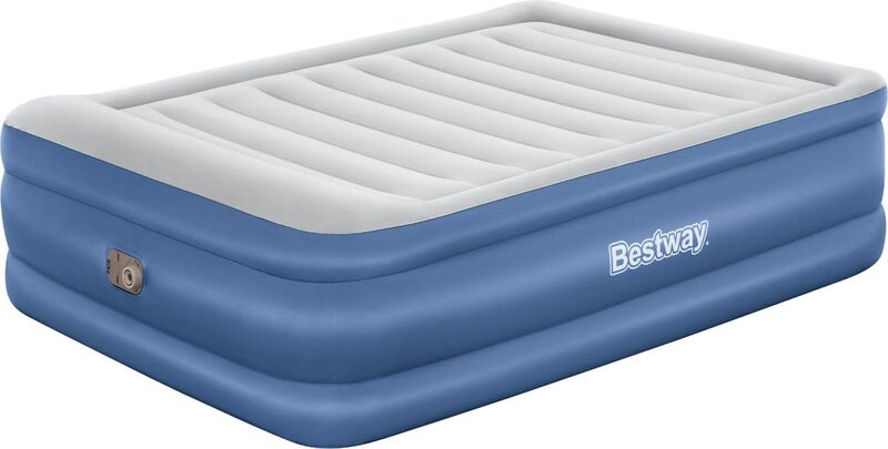 61cm Bestway Air Mattress Queen Inflatable Bed Airbed Blue - 6941607329771