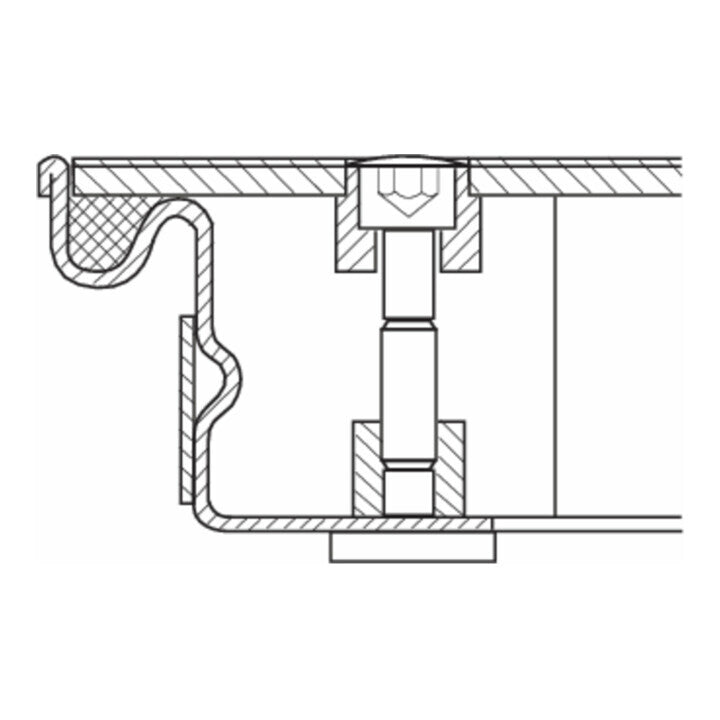 ZARGES Schachtabdeckung Abdeckung Stahl verzinkt 600 x 400 mm Außenmaß 760 x 560 - 4003866470501