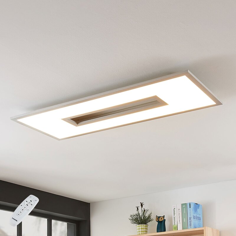 Lucande LED-Deckenlampe Durun Deckenlampe Lampe dimmbar CCT eckig 96 cm Licht - 4251096559651