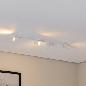 B-Ware Top Deckenstrahler Deckenleuchte weiß Metall Stahl GU10 4 flammig 83 cm919