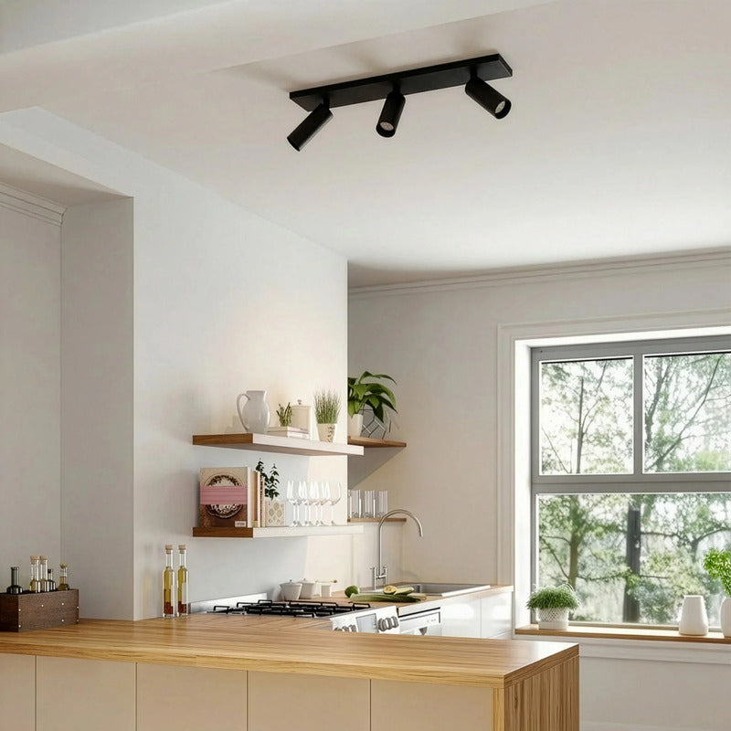 Arcchio Deckenstrahler Brinja Slim LED Strahler dimmbar schwarz 3-flg GU10 MR11 - 4255830901591