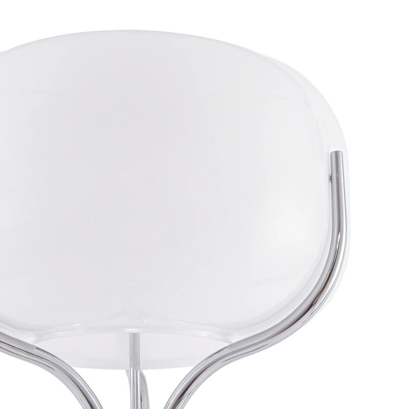 Christo Stehleuchte Stehlampe 160cm LED Lampe Leuchte chrom/weiß Glas elegant - 4255830911309