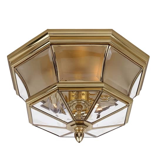 QUOIZEL Spritzwassergeschützte Deckenlampe Newbury Deckenleuchte Deckenlicht E14 - 5024005209812