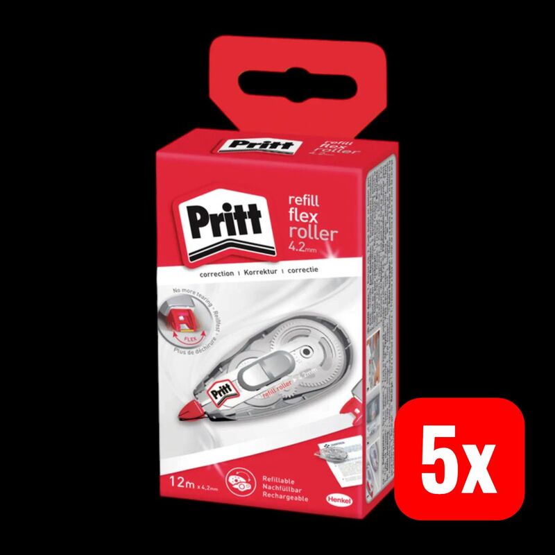 Pritt Korrekturroller Refill Flex 4,2mm nachfüllbar 12m schnelltrocknend - 5410091323981