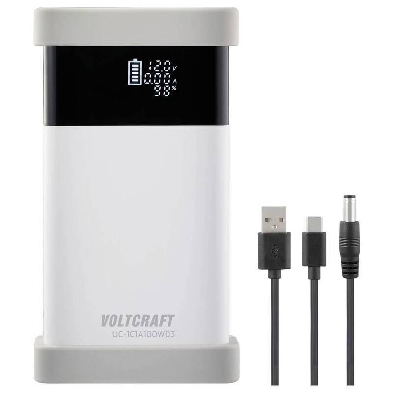 VOLTCRAFT USB Ladegerät UC-1C1A100W03 100W 2x USB-C USB-A PD 3.0 Pure White - 4064161390789