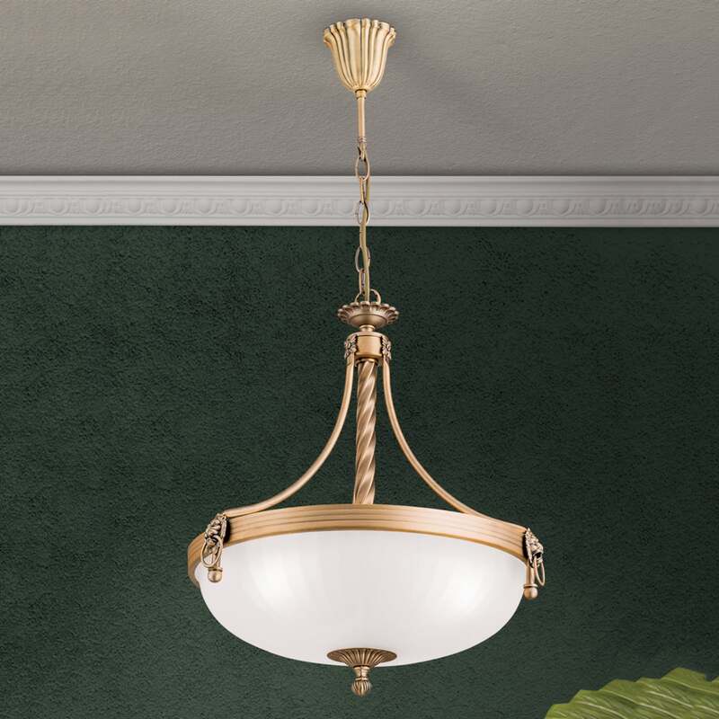 Hängeleuchte Rocca LED Pendelleuchte dimmbar bronze weiß 50cm 3-flammig 44cm - 9003090248865