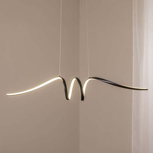 B-Ware milagro lighting Hängeleuchte Pendelleuchte LED Loop Metall schwarz chrom