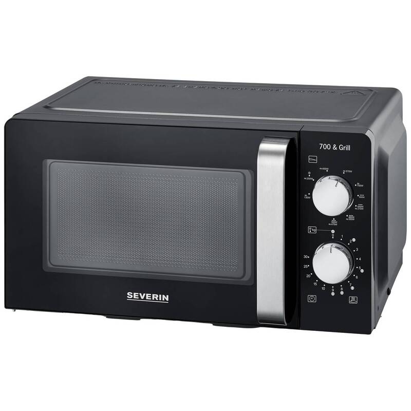 Severin 7781 Mikrowelle 17l mit Grillfunktion 900W schwarz Timerfunktion - 4008146042881