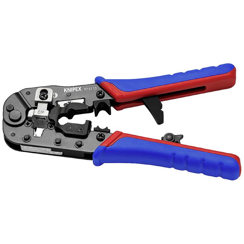 Knipex Crimpzange für RJ45-Westernstecker 97 51 13 Zange Crimpwerkzeug - 4003773087908