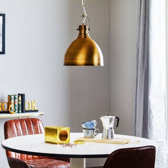 Trio Lighting Messingfarbene Hängeleuchte Hängeleuchte Lampe Leuchte Tores hänge - 4017807267112