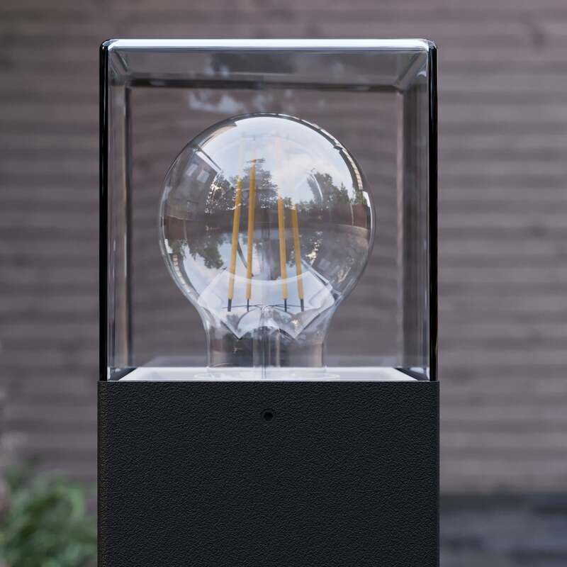 Lucande Wegeleuchte Keke Wandleuchte 70cm LED robustes Design anthrazit - 4251096576191