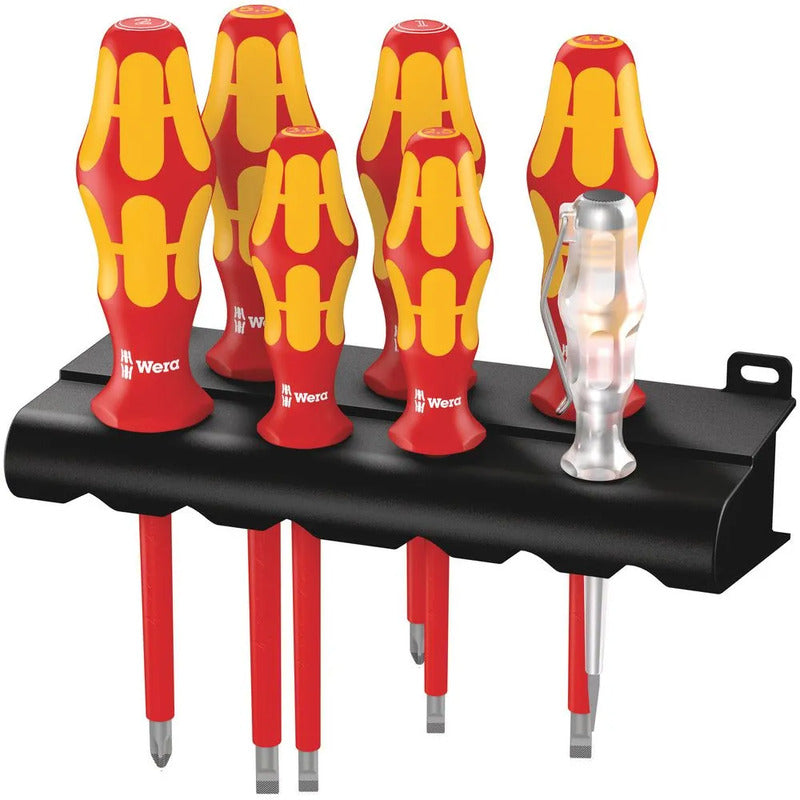 Wera Schraubendreher Set Schraubenzieher 160i/7 VDE isoliert 6-teilig Rack - 4013288041708