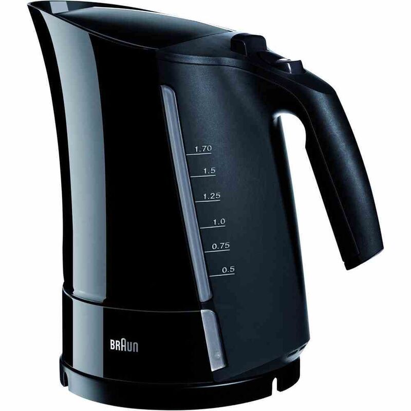 Braun sw WK300 Wasserkocher 1,7 Liter herausnehmbarer Kalkfilter schwarz - 4210201657576