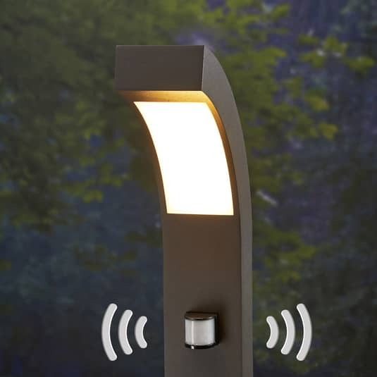 Lucande Wegeleuchte Gartenleuchte Lennik LED Pollerleuchte anthrazit 100cm IP54 - 6291105708968
