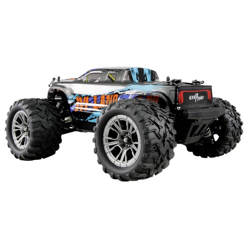 Amewi RC Einsteiger Modellauto M-Land Blau Monstertruck 1:16 4WD 48 km/h RtR - 4260768517301