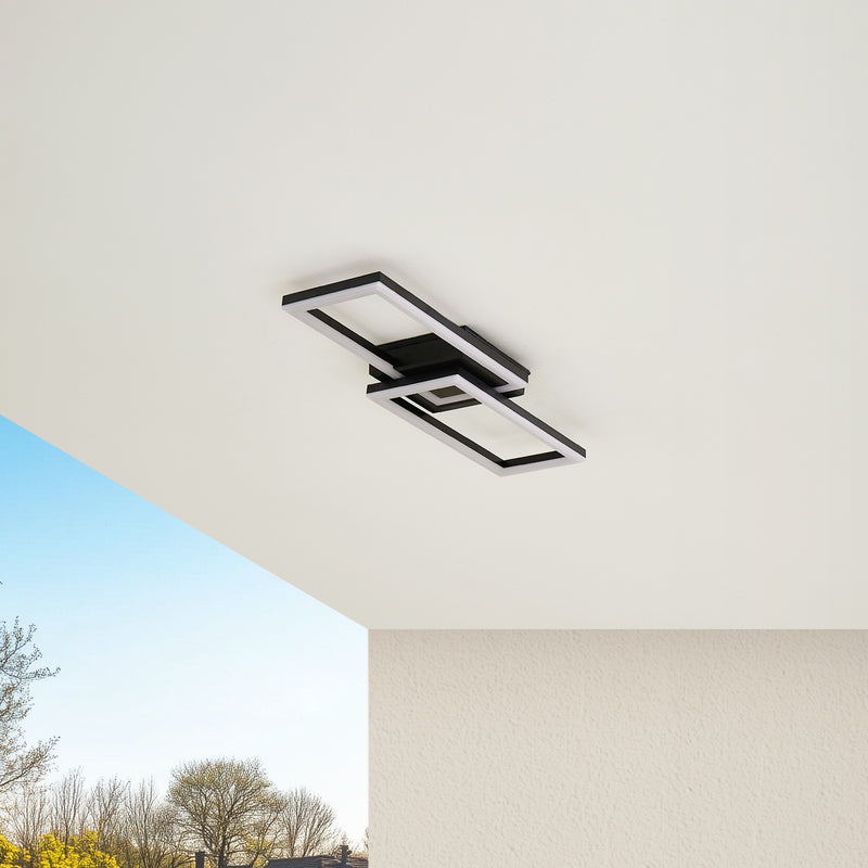 Lindby Deckenleuchte Außenleuchte LED Lampe Finian dimmbar schwarz weiß - 4251911787160