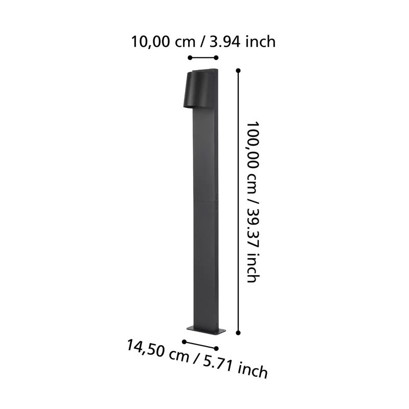 EGLO Wegeleuchte Gartenlampe LED Stagnone schwarz Aluminium Stahl Außenleuchte - 9008606261864