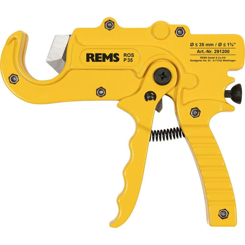 REMS Rohrschere ROS Aluminium Einhand-Bedienung max 42mm auswechselbare Klinge - 4039976129275