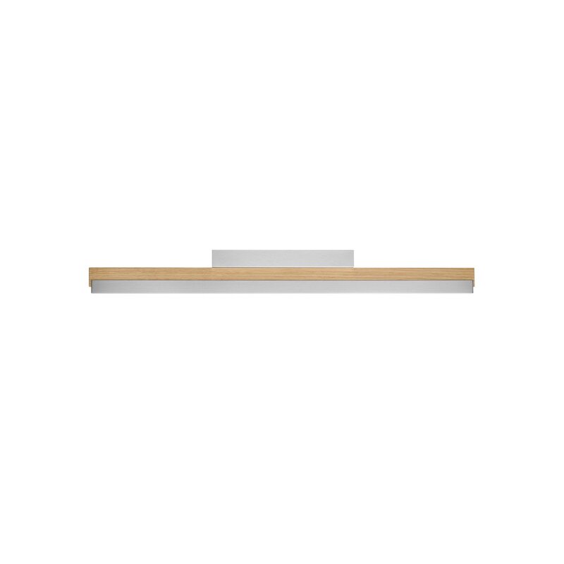 Quitani Deckenleuchte Deckenlampe LED Keijo Eiche Nickel Matt Holz Lampe Wohnzim - 4251911762129