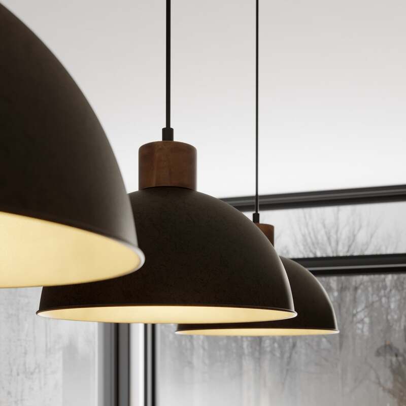 Lindby Holgar Hängeleuchte Pendelleuchte Deckenlampe Lampe Leuchte 3-flammig E27 - 4251096571271