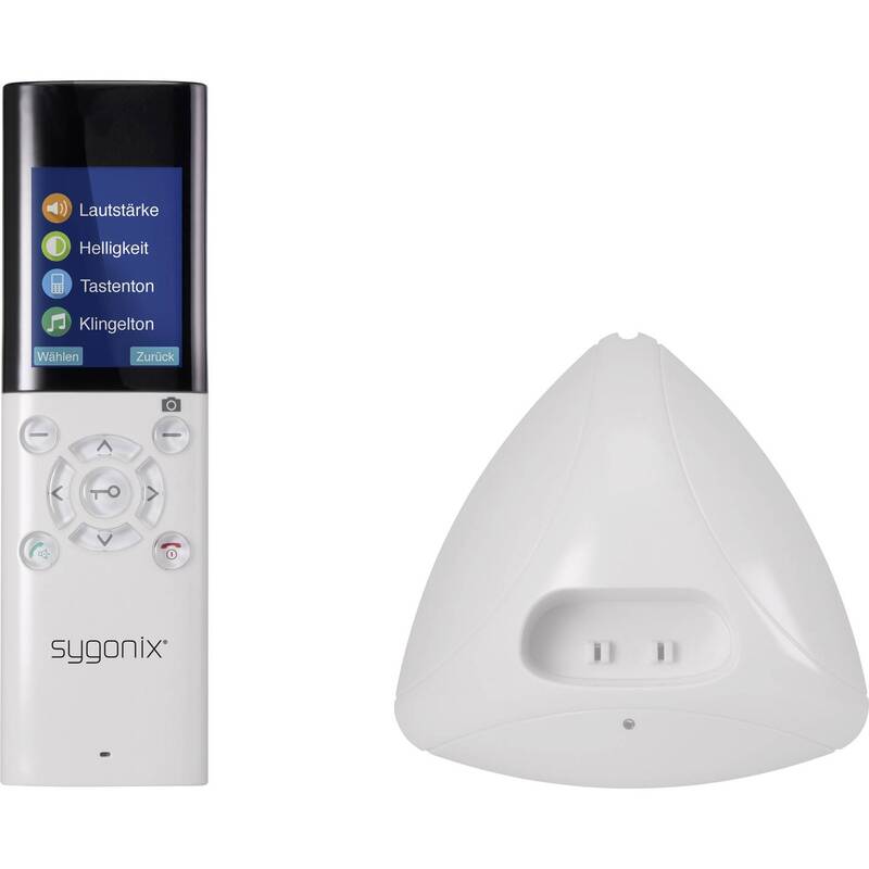 Sygonix Video-Türsprechanlage Funk Komplett-Set Silber 320x240 500m Reichweite - 4053199553310
