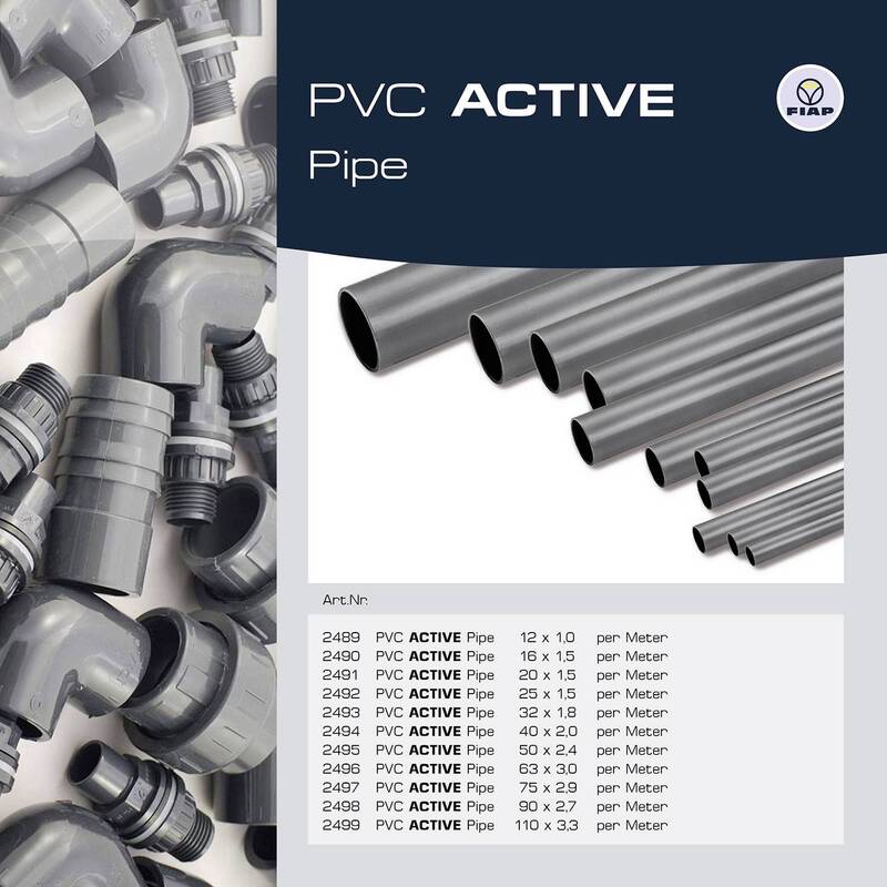 FIAP Rohr Leitung PVC Rohrleitung PVCU 110 mm Wasserleitung 1 m 57 STÜCK - 4260063164293