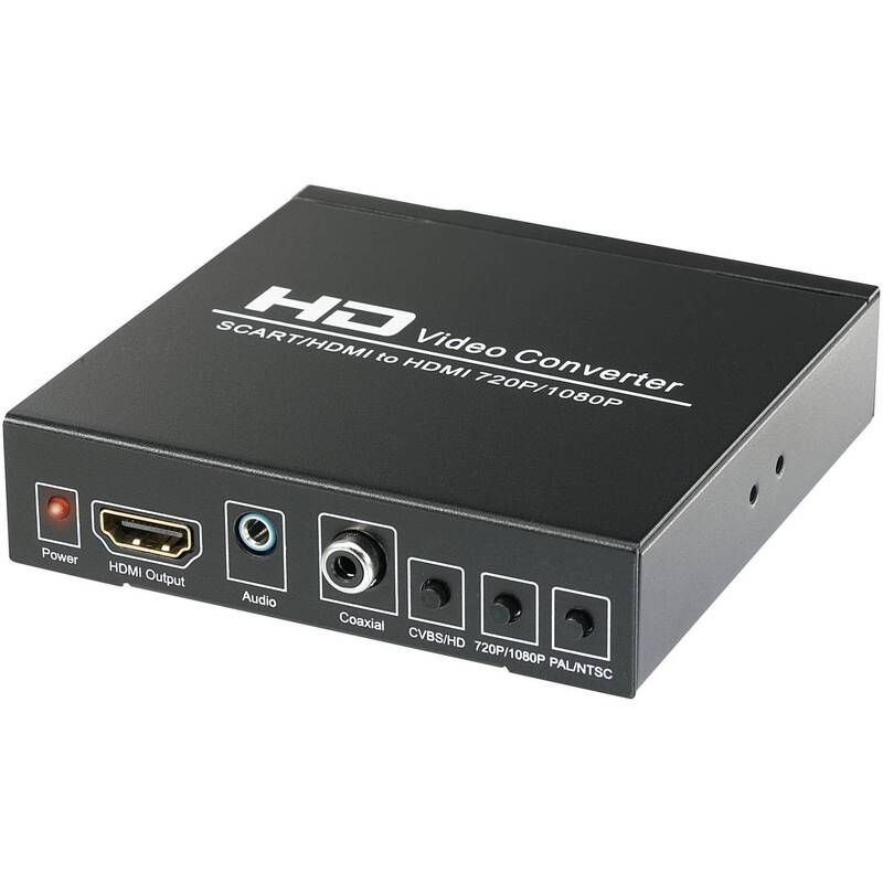 SPEAKA SCART HDMI Konverter 1920x1080 mit Umschalter AV Adapter - 4016138793369