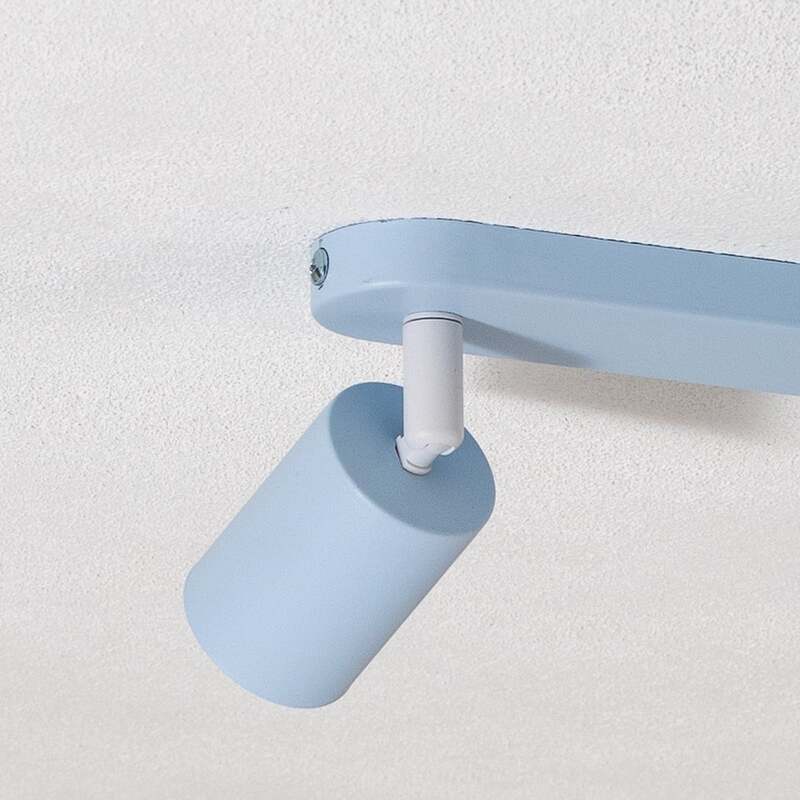 Deckenstrahler Livia LED dimmbar 2-flg Stahl hellblau 35cm 17,5cm IP20 - 5906135102372