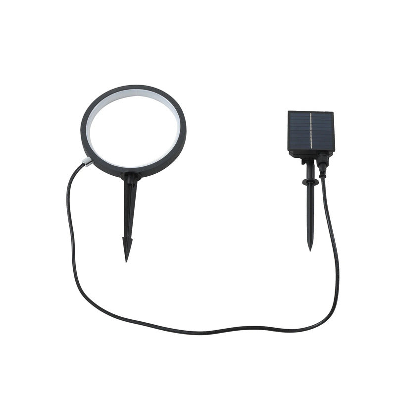 Lindby Solar Gartenleuchte Syrene LED Außenlampe Poller schwarz 33,7cm IP65 - 4251911775457
