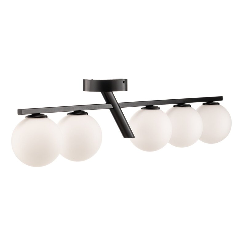 Baleo Deckenleuchte Lampe schwarz opal fünfflammig Beleuchtung SIEHE TEXT/FOTO - 5907554418662
