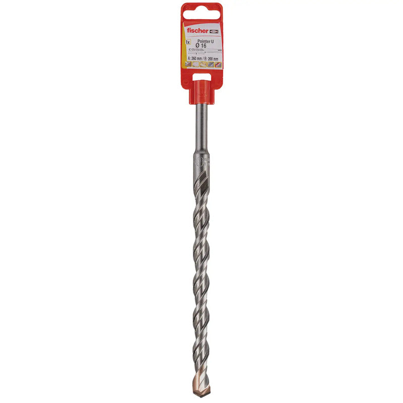 Fischer Stein-Spiralbohrer Pointer U 20mm SDS-Plus 450mm Bohrer 1 Stück Beton - 4048962485073