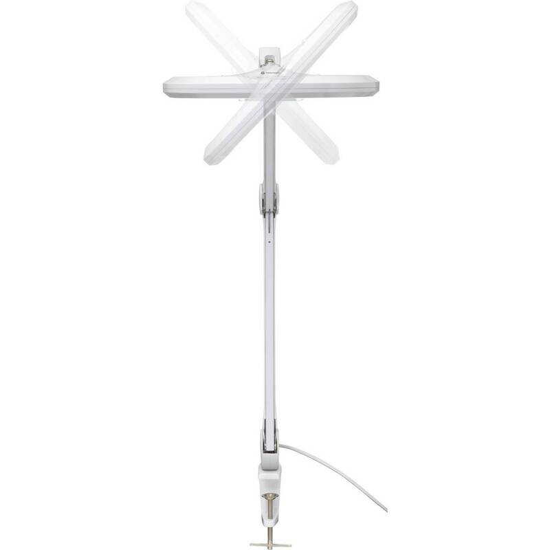 TOOLCRAFT Lupenleuchte Vergrößerungslampe LED Tischklemme Glaslinse Kaltweiß - 4064161194813