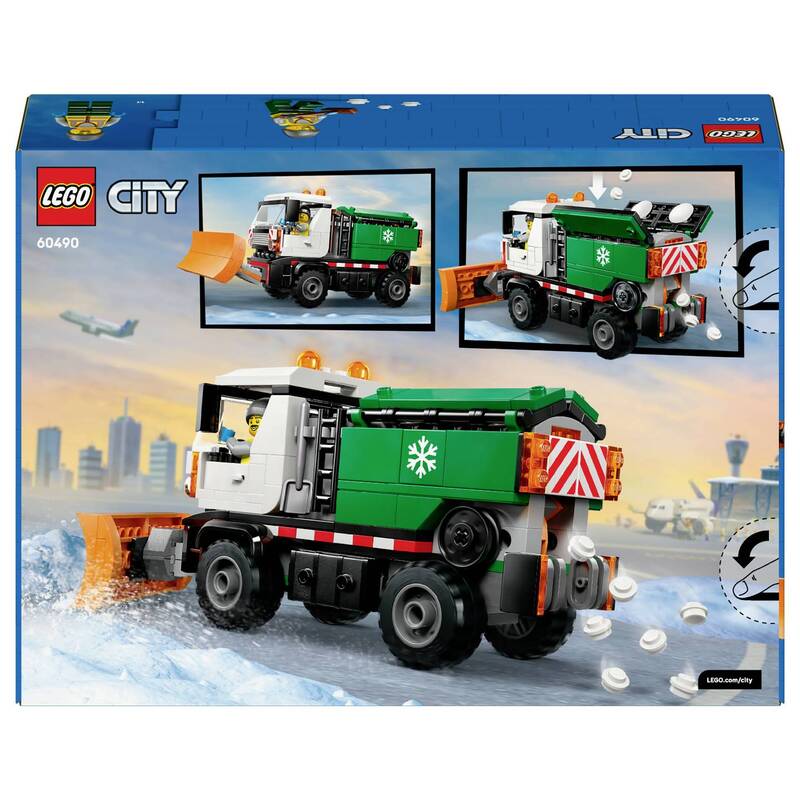LEGO City Spielzeugauto Schneepflug Bauset Fahrzeug Minifigur Kinder Set - 5702018056592