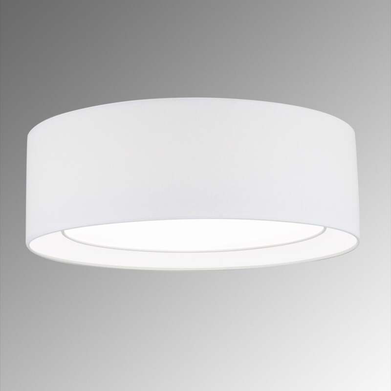 Orion Runde Textil-Deckenlampe Deckenlampe Deko-Deckenlicht  Antoni E27 Weiß - 9003090254248