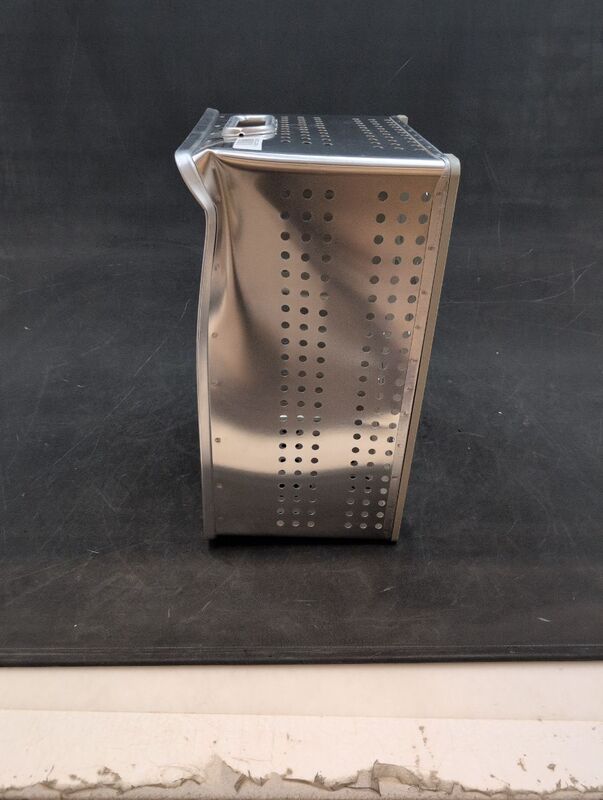 Gmöhling Transportkorb Aluminium A 113 gelocht 50l stapelbar Lagerkorb 564x360mm - 4260257920018