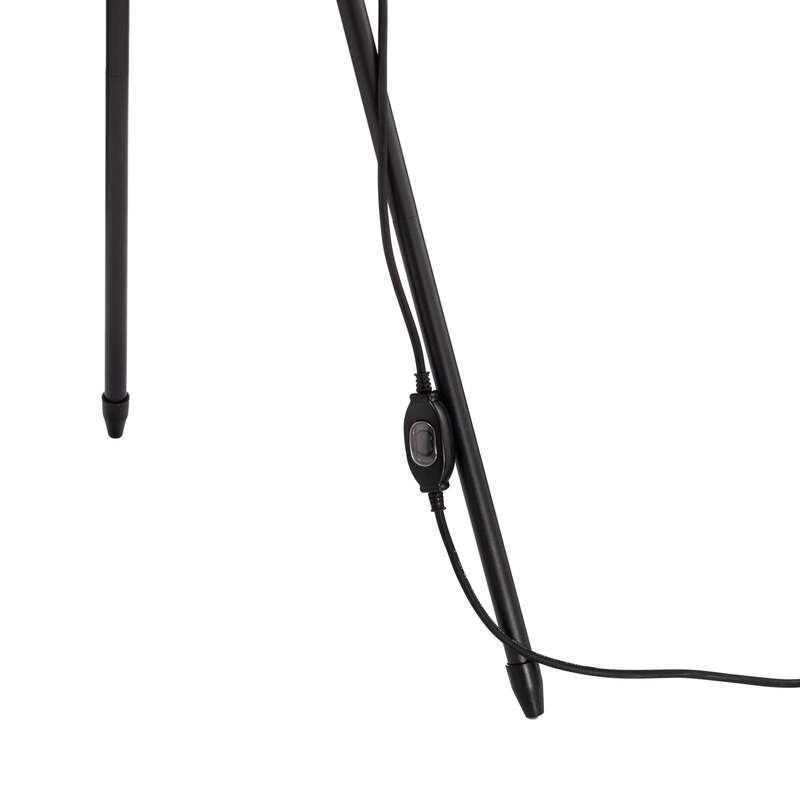 Lucande Terrassenleuchte Trivira LED Gartenlampe Außenleuchte 130cm weiß schwarz - 4251911764499