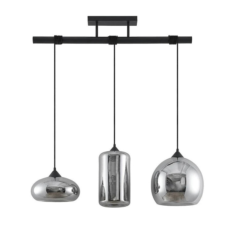 Lindby Arloris Pendellampe Pendelleuchte Lampe Leuchte 3 flammig Glasschirm 60W - 4251911743371