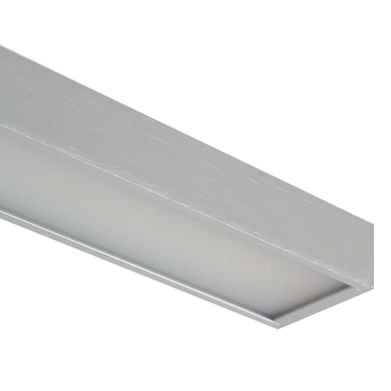 Lindby LED-Badleuchte Spiegellicht Alenia Aluminium 120cm IP44 grau - 4251911795882