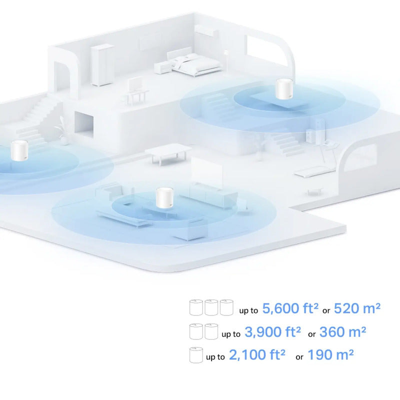 TP-Link Mesh WLAN Router AX1500 Deco X10 System für schnelles Internet Zuhause - 4895252503173
