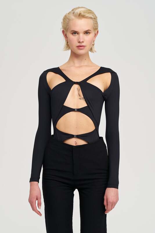 IAMNOTBASIC Bodysuit Body Mai Schwarz Größe XS Damenanzug Fashion - 8682521045184