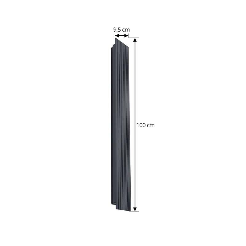 Lucande Außenwandleuchte Wandlampe LED anthrazit schwarz Aluminium Melira 100cm - 4251911785333