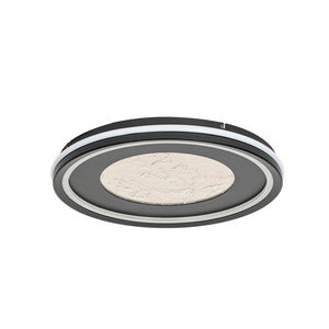 B-Ware Lucande Deckenleuchte Deckenlampe Led Tillian Schwarz Gold Dimmbar 50cm Warmweiß