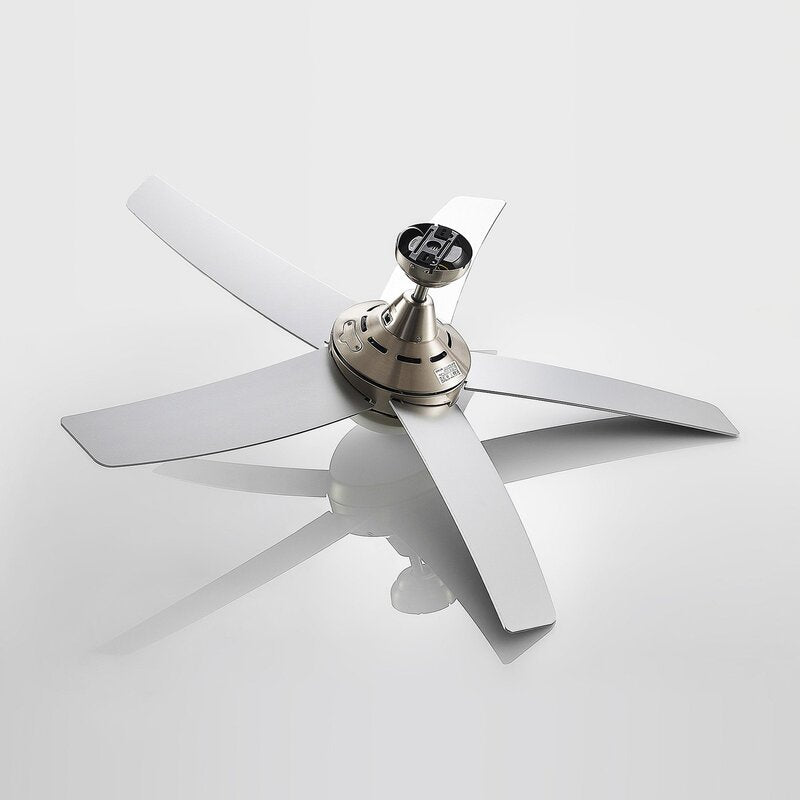Lindby Deckenventilator Auraya mit Licht leise Stahl für Räume bis 8 m² - 4251911789164