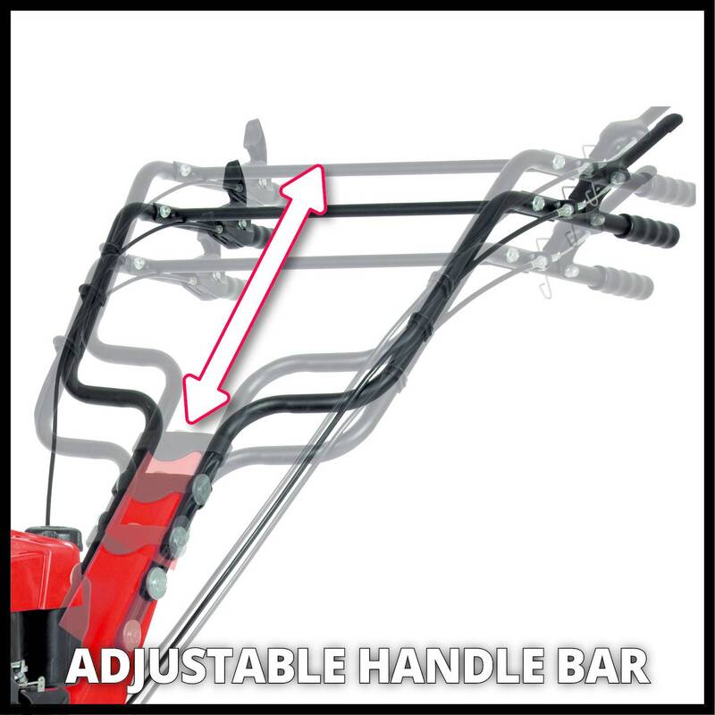 Einhell Benzin-Bodenhacke GC-MT 2560 LD Gartenwerkzeug 2500W 6 Messer rot - 4006825646351