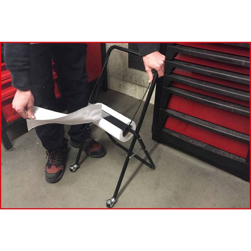 KS Tools Wischtuchbodenständer Stahl schwarz 1 Stück 300mm Rollenaufnahme - 4042146612767